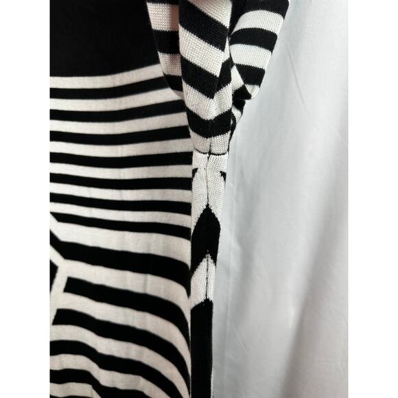 Calvin Klein Black and White Long Sleeve Sweater Dress Size L - Picture 6 of 7